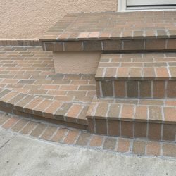 Brick work for entryway Brick work for entryway